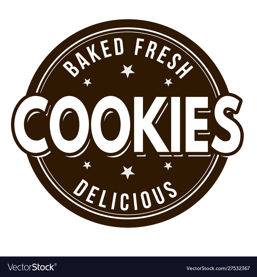Cookies sign or stamp Royalty Free Vector Image