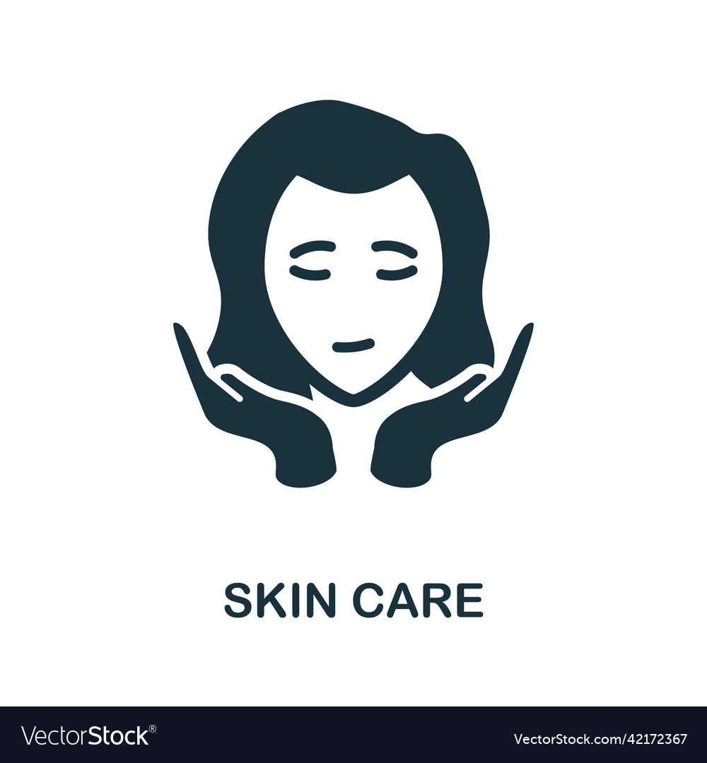 Skin care icon simple element from care Royalty Free Vector