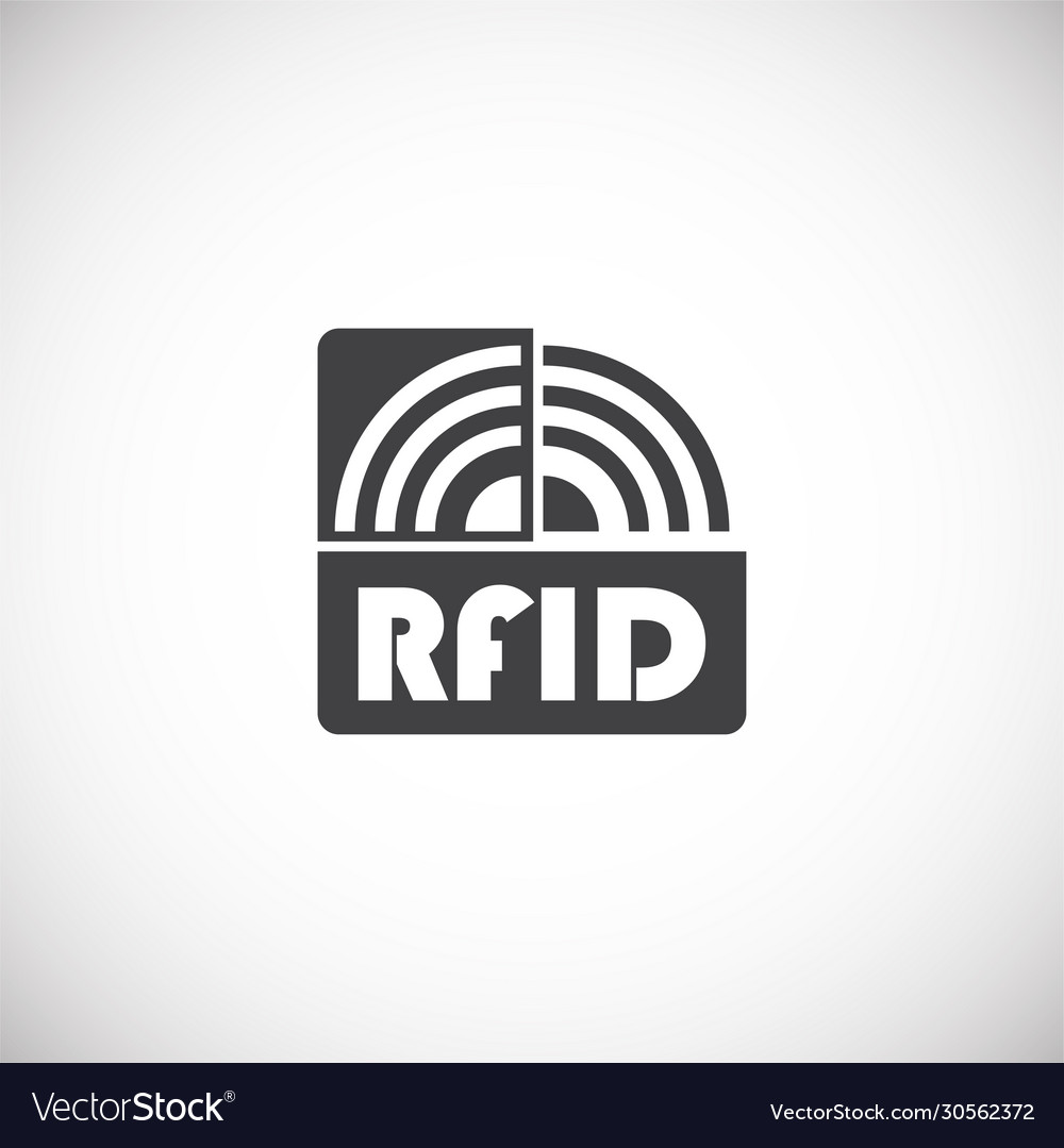 Rfid related icon on background for graphic Vector Image