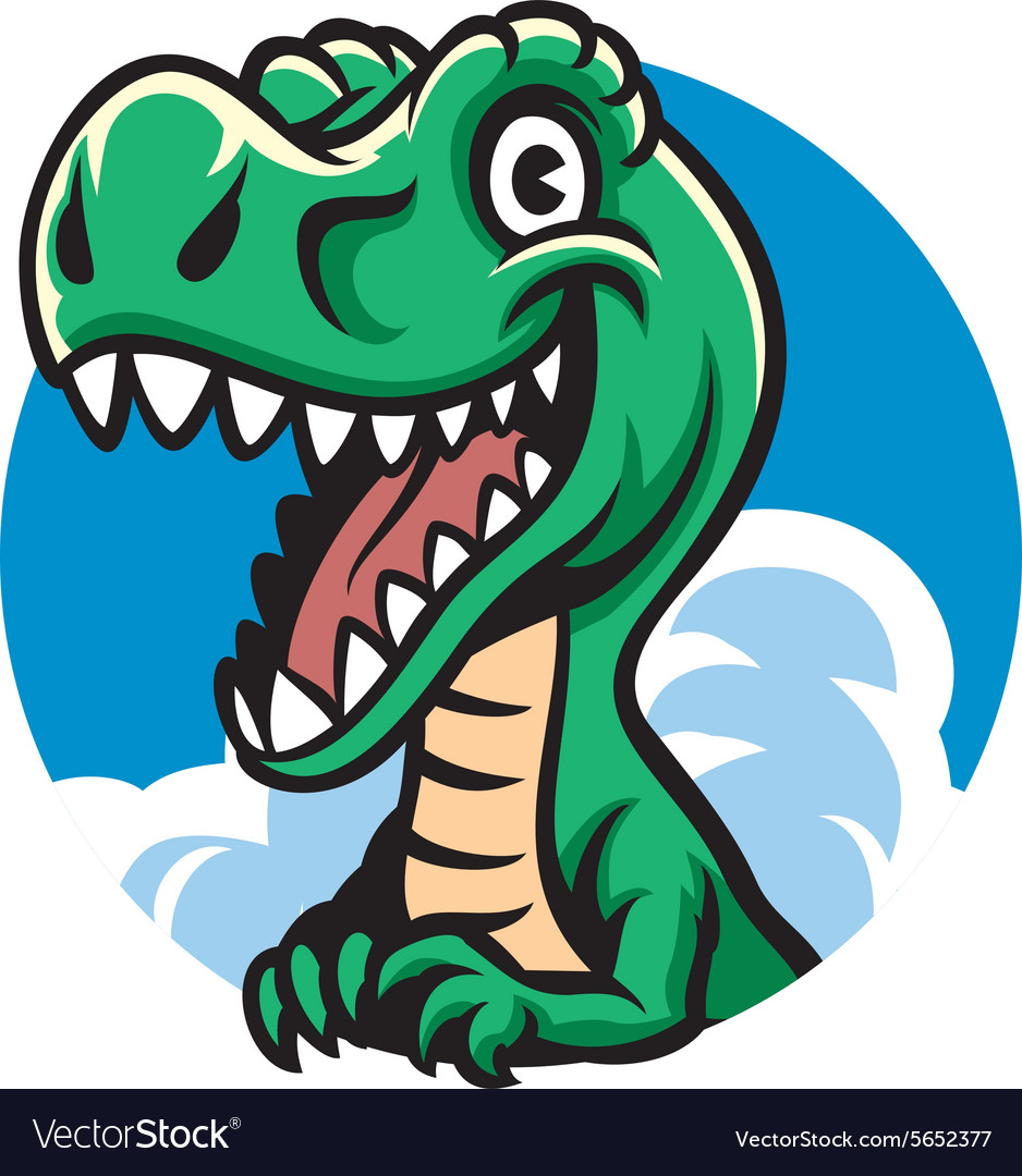 Cute dino Royalty Free Vector Image - VectorStock