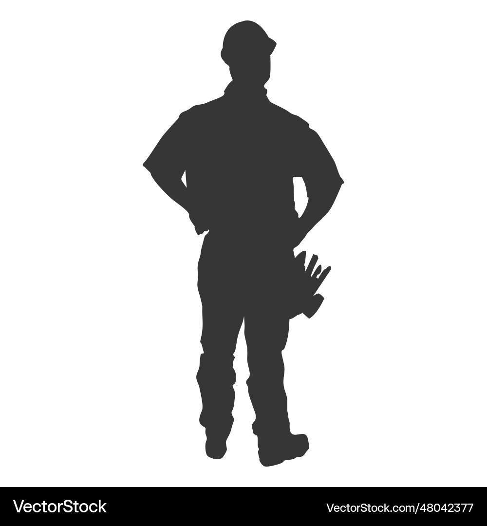Construction worker carrying tools Royalty Free Vector Image