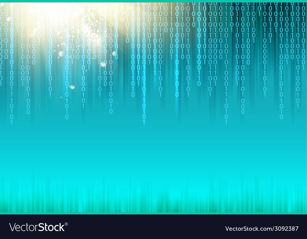 Abstract binary code background