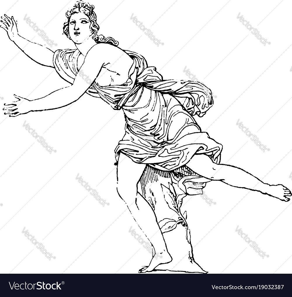 Daphne vintage Royalty Free Vector Image - VectorStock