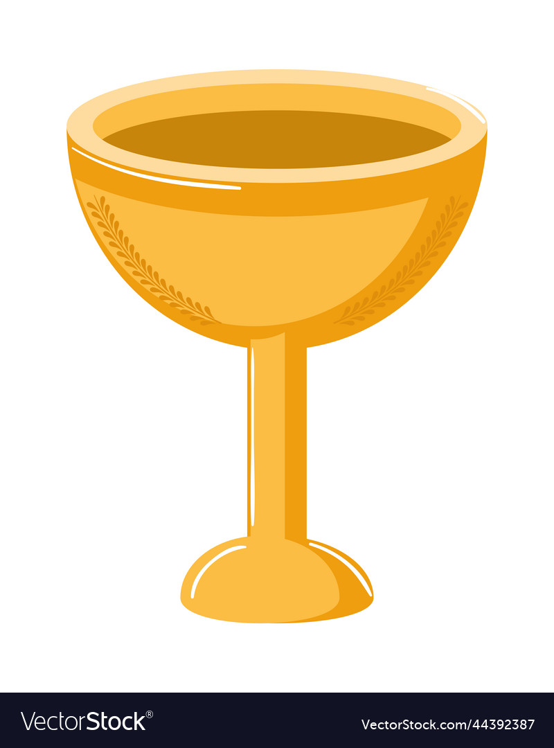 Gold chalice icon Royalty Free Vector Image - VectorStock