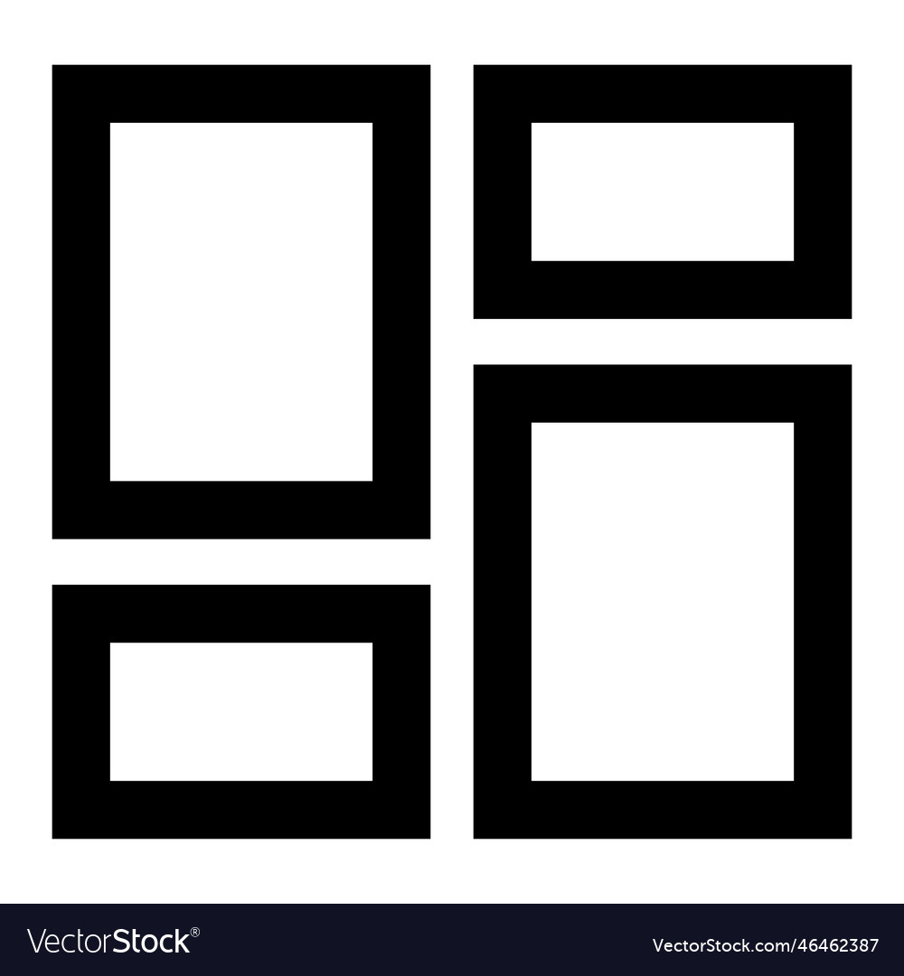 View display options icon dashboard icon Vector Image