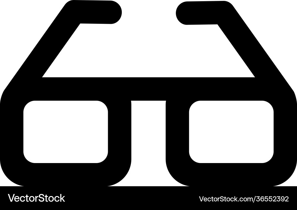 3d glasses Royalty Free Vector Image - VectorStock