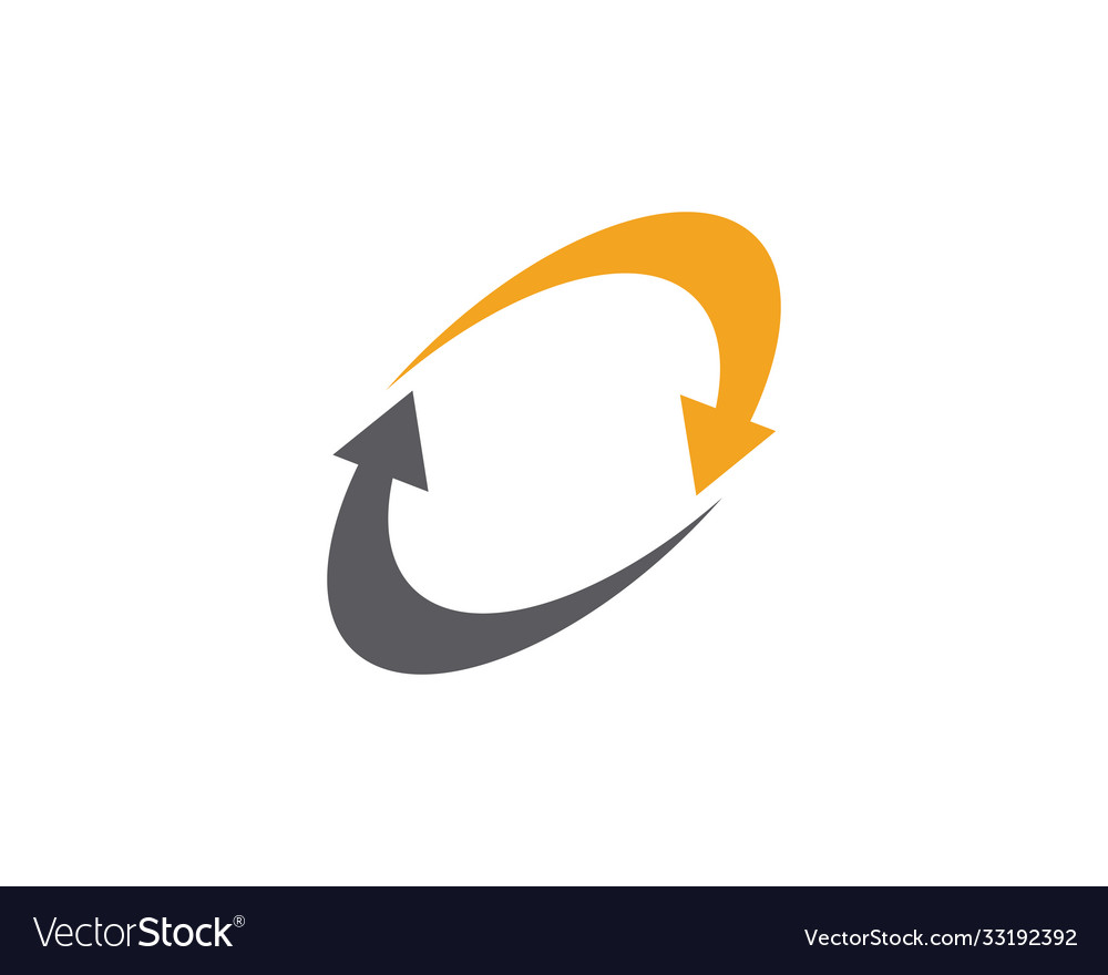 Arrow icon template design Royalty Free Vector Image