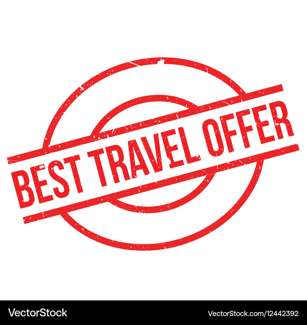 Best Travel Offer rubber stamp Royalty Free Vector Image