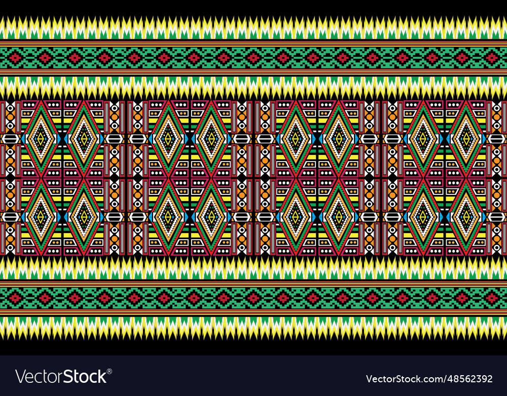 Ethnic-style seamless pattern tribal motif Vector Image