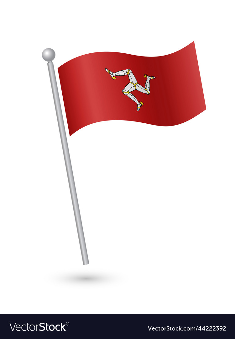 Isle of man flag Royalty Free Vector Image - VectorStock