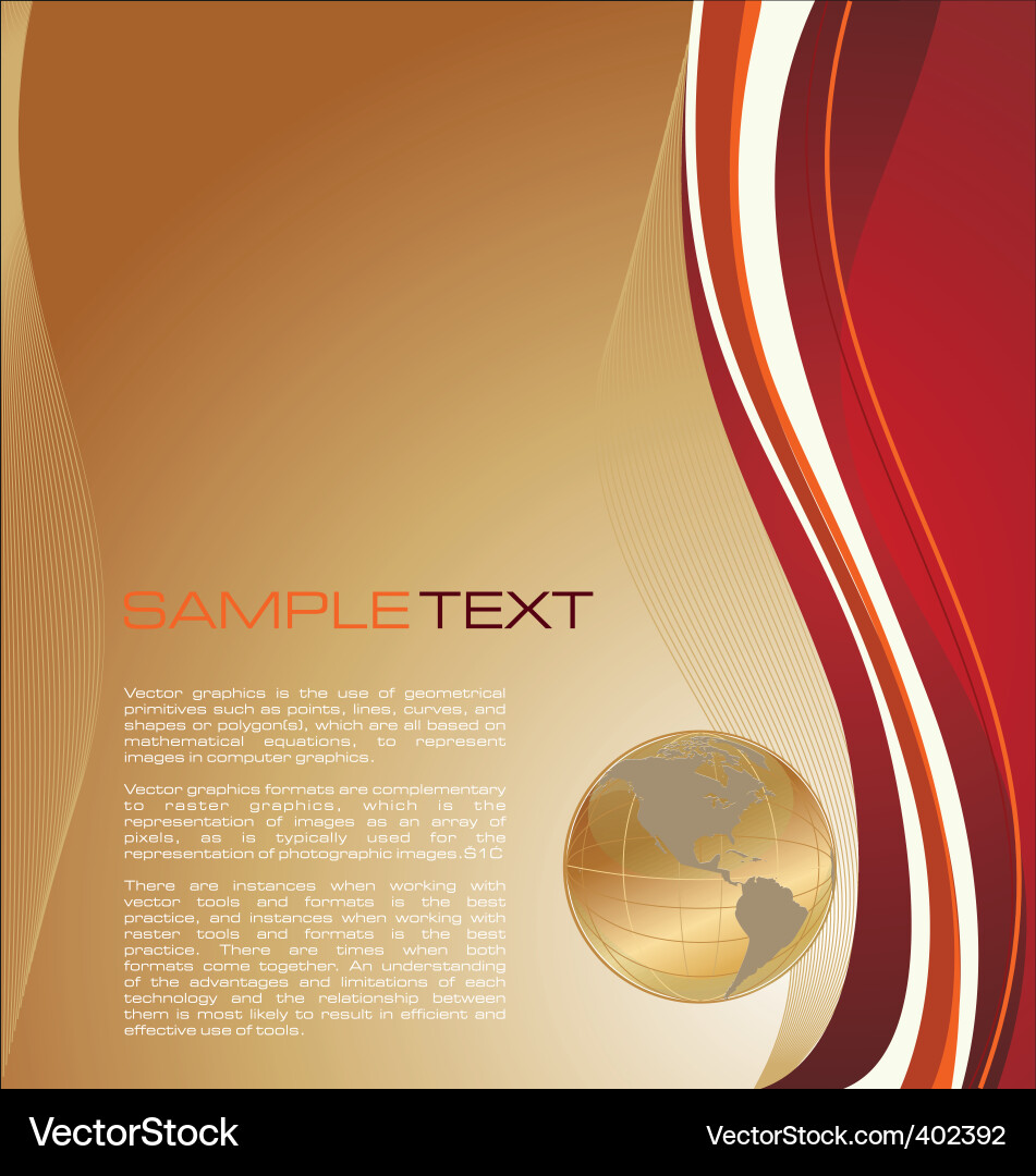 Planet background Royalty Free Vector Image - VectorStock