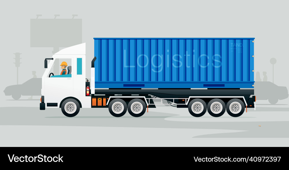 Cargo trucks Royalty Free Vector Image - VectorStock