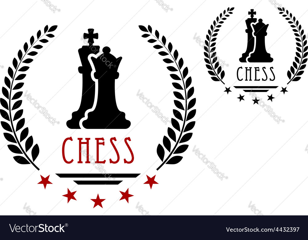 King and queen chess Royalty Free Vector Image