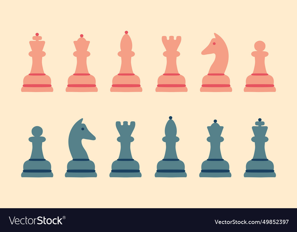 Chess pieces Royalty Free Vector Image - VectorStock