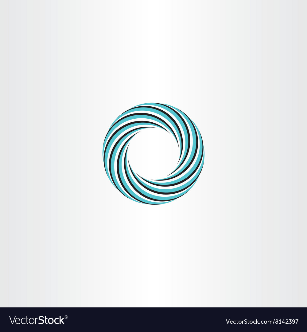 Circle abstract icon logo sign rotation