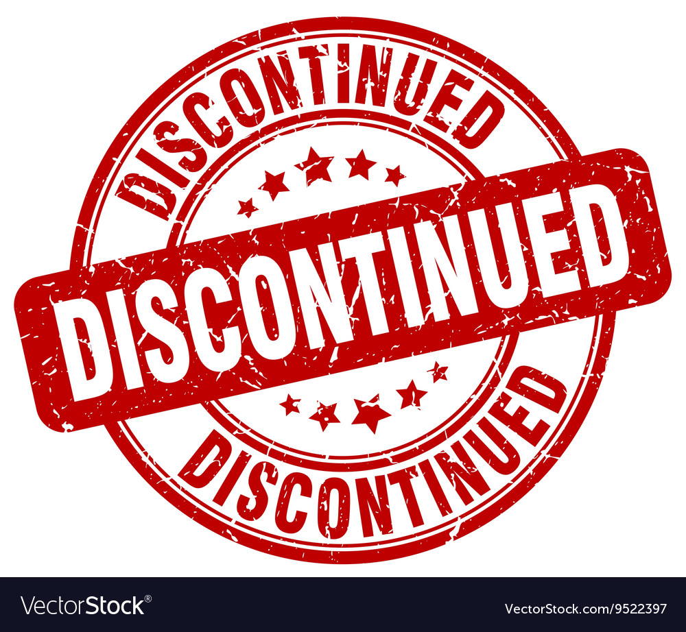 Discontinued stamp Royalty Free Vector Image - VectorStock