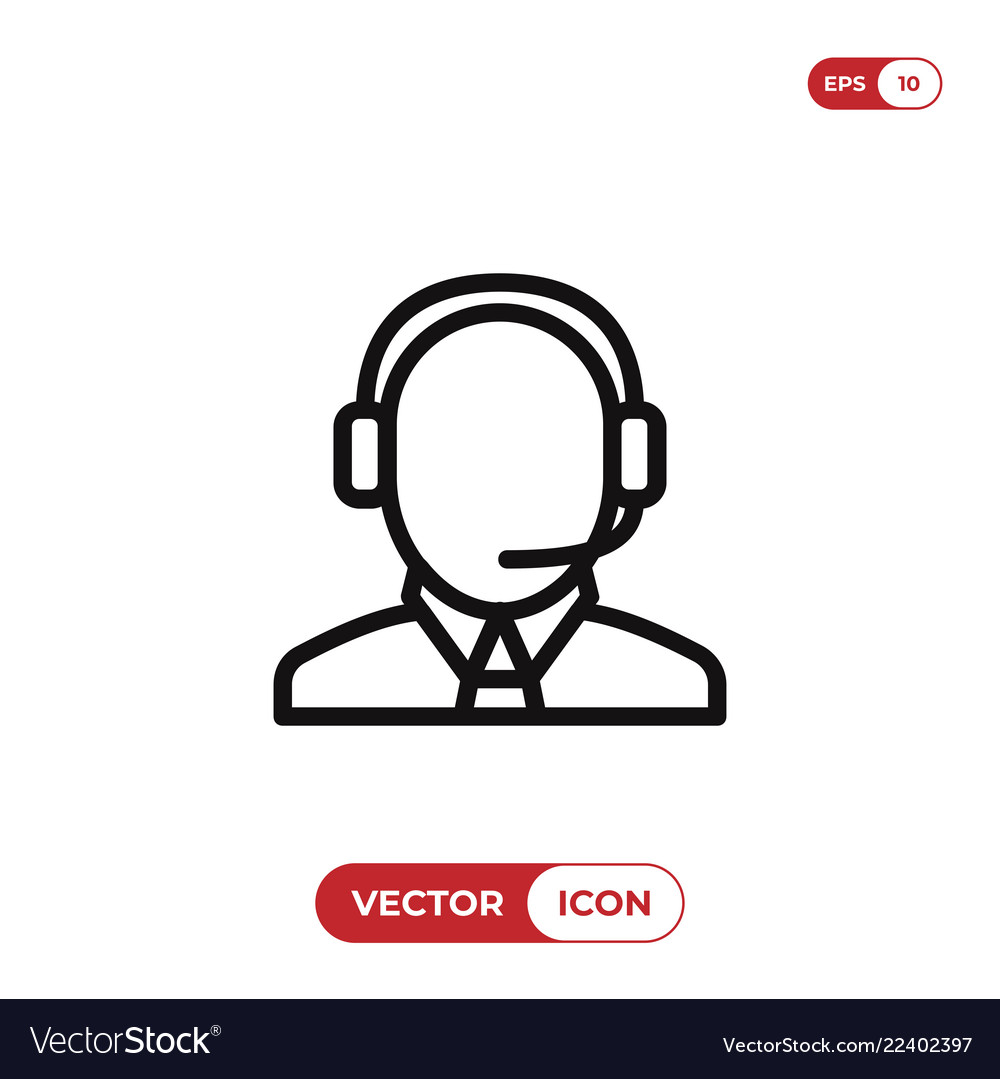 Operator icon Royalty Free Vector Image - VectorStock