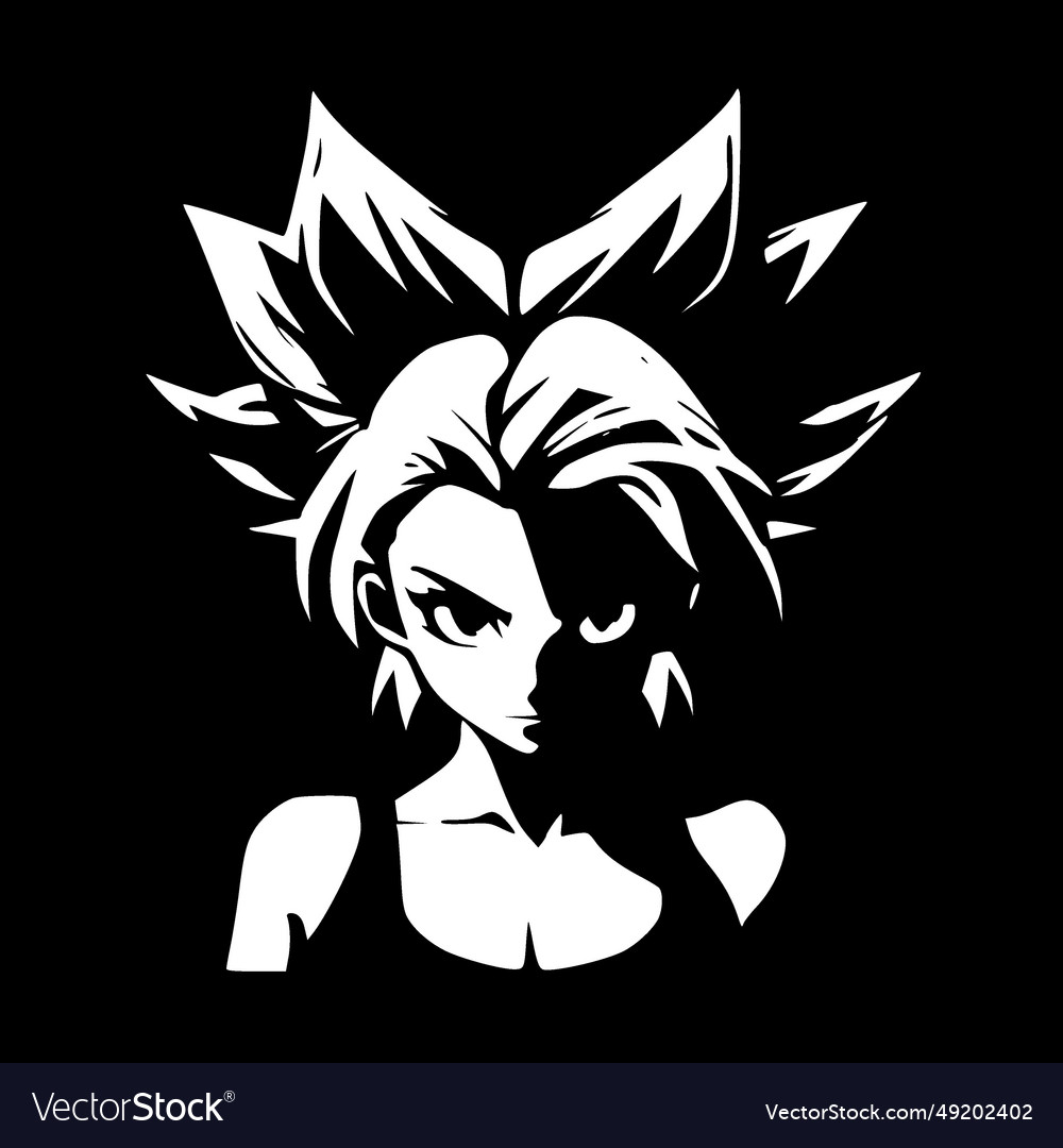 Anime black and white Royalty Free Vector Image Anime black and white Royalty Free Vector Image