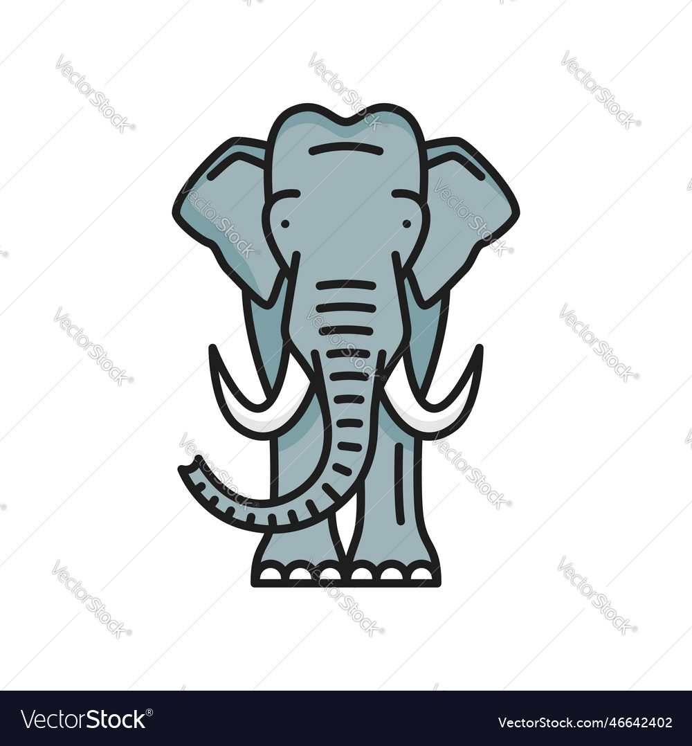 Buddhism religion elephant animal symbol icon Vector Image