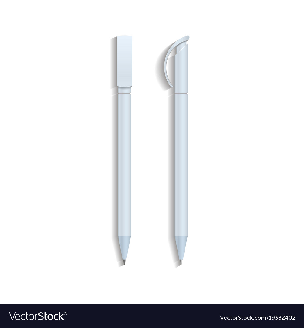 Pen mockup Royalty Free Vector Image - VectorStock