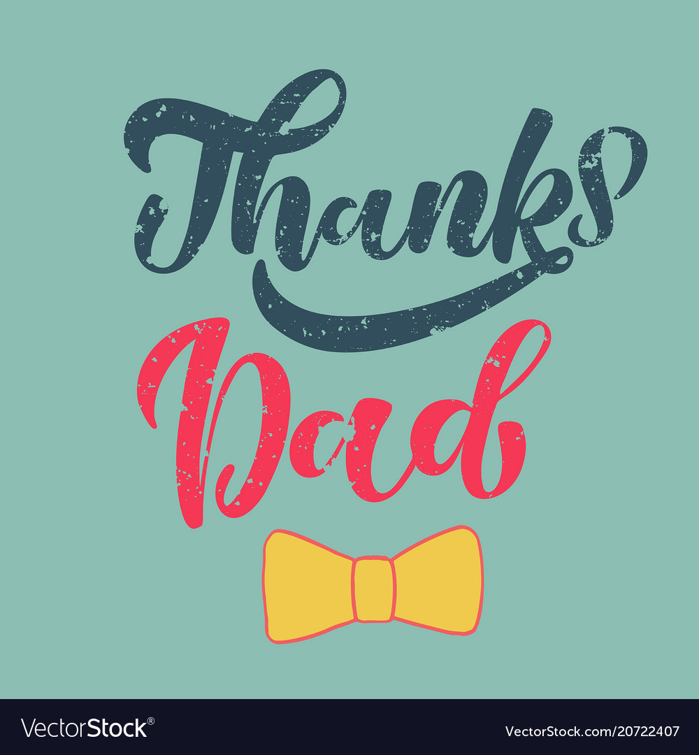 happy fathers day greeting card template vector image father s day template