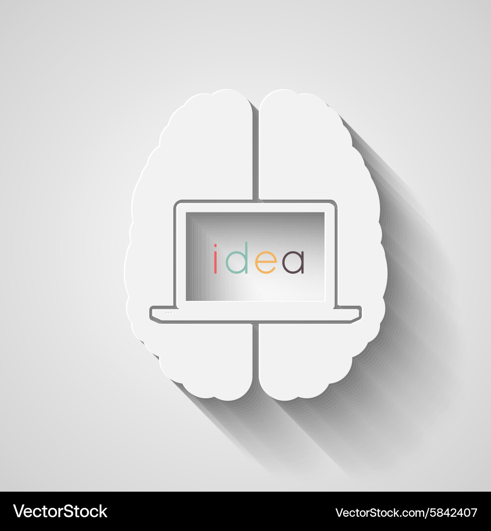 Human brain Royalty Free Vector Image - VectorStock