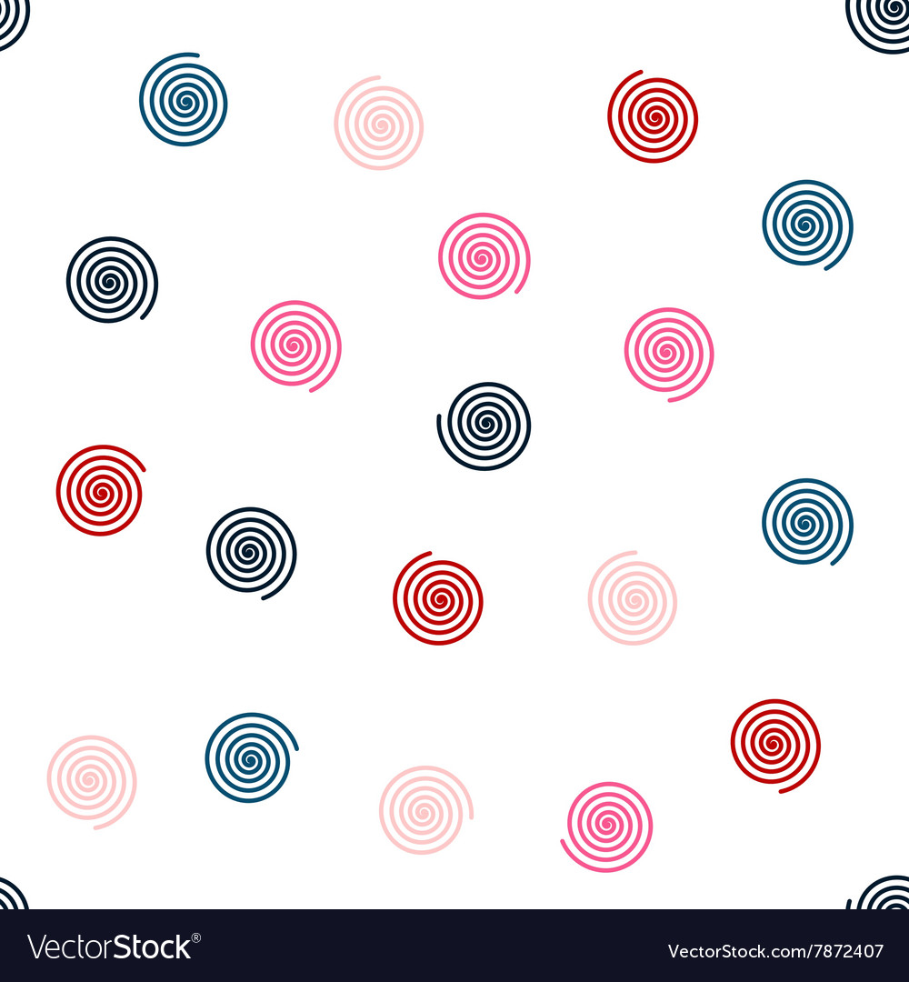 Hypnosis spiral seamless flat pattern