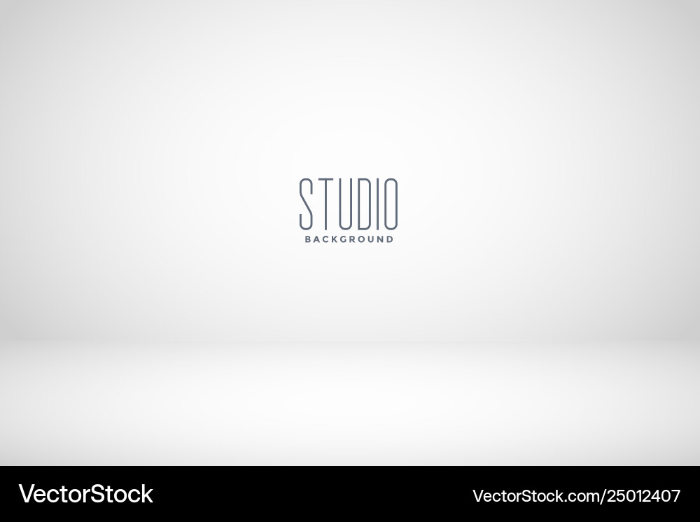 White studio empty room background Royalty Free Vector Image