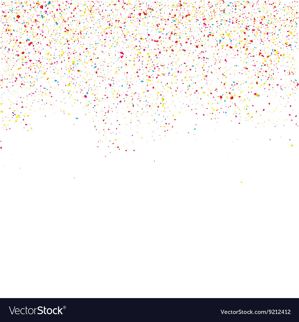 Colorful glitter shine texture on a white Vector Image