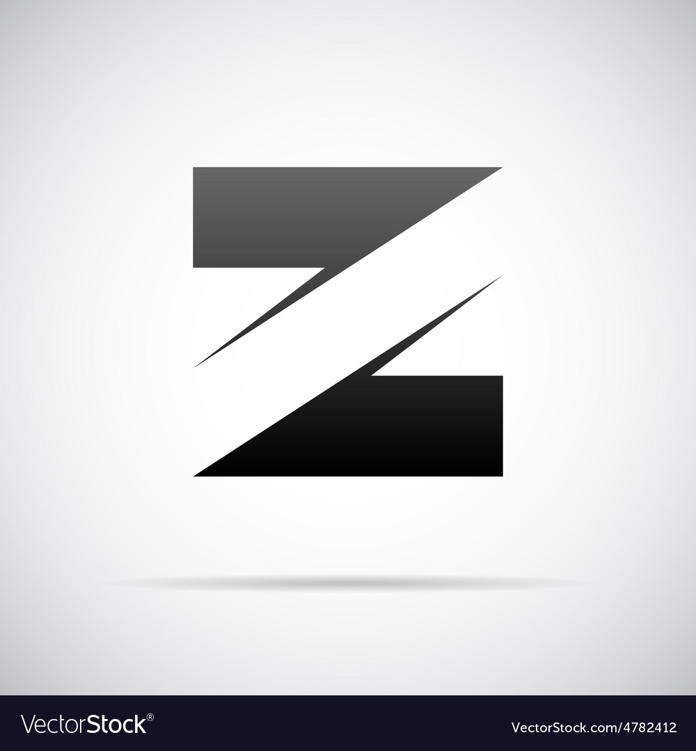 logo for letter z royalty free vector image vectorstock
