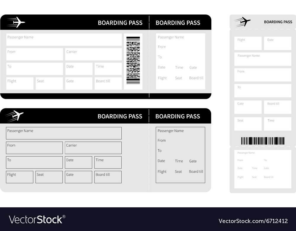 Set of black tickets Royalty Free Vector Image