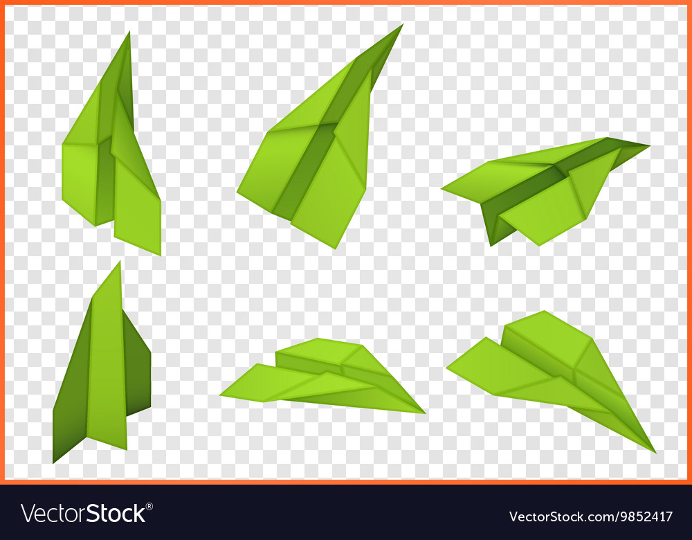 Paper plane isometric flat Royalty Free Vector Image