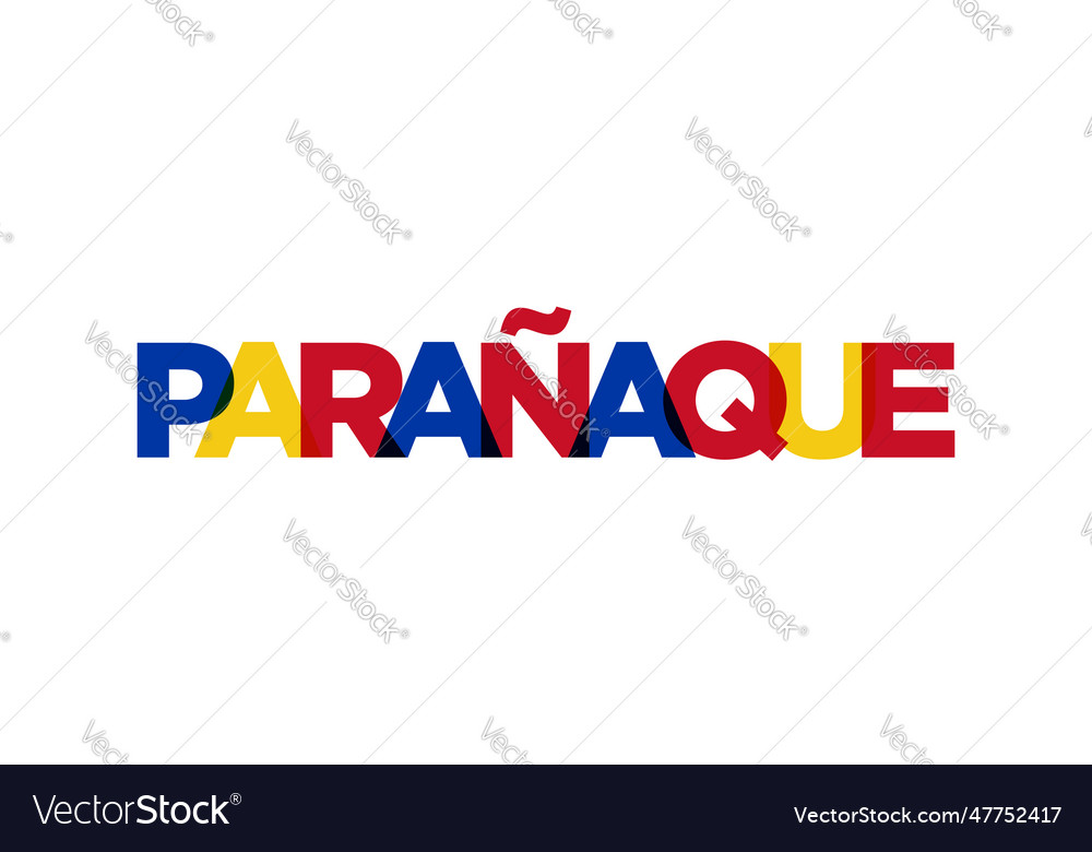 Paranaque in the philippines emblem design Vector Image