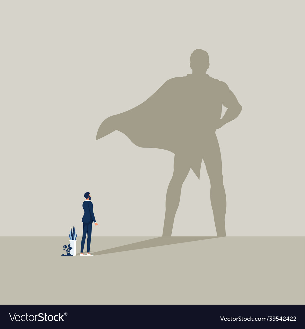 Ambition and business success concept vector image Ambition and business success concept