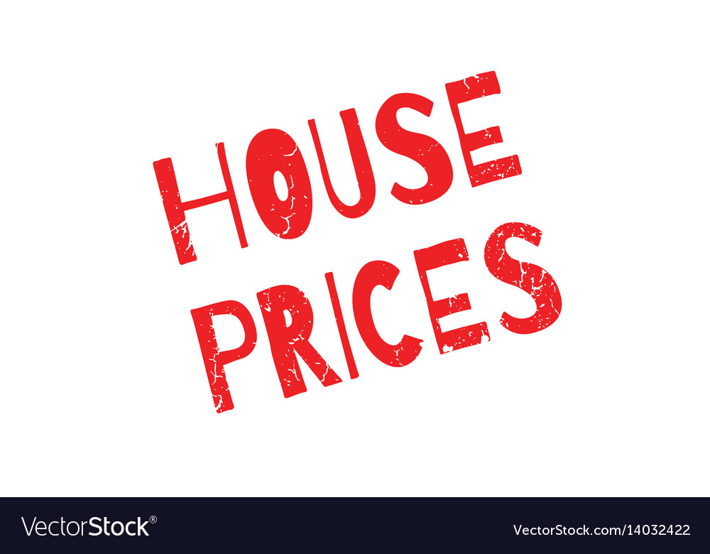 House prices rubber stamp Royalty Free Vector Image