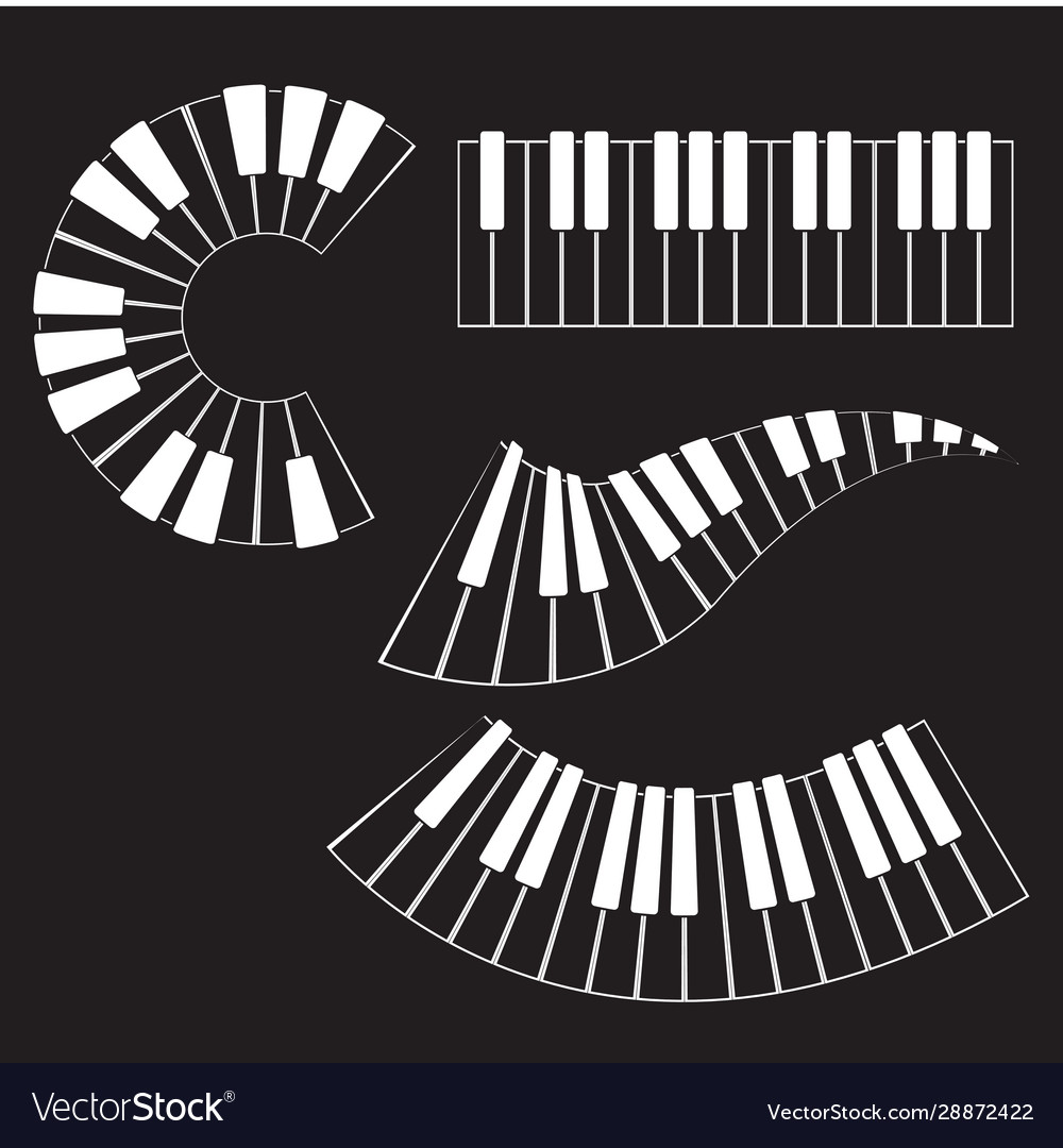 Keyboard piano musical instrument Royalty Free Vector Image