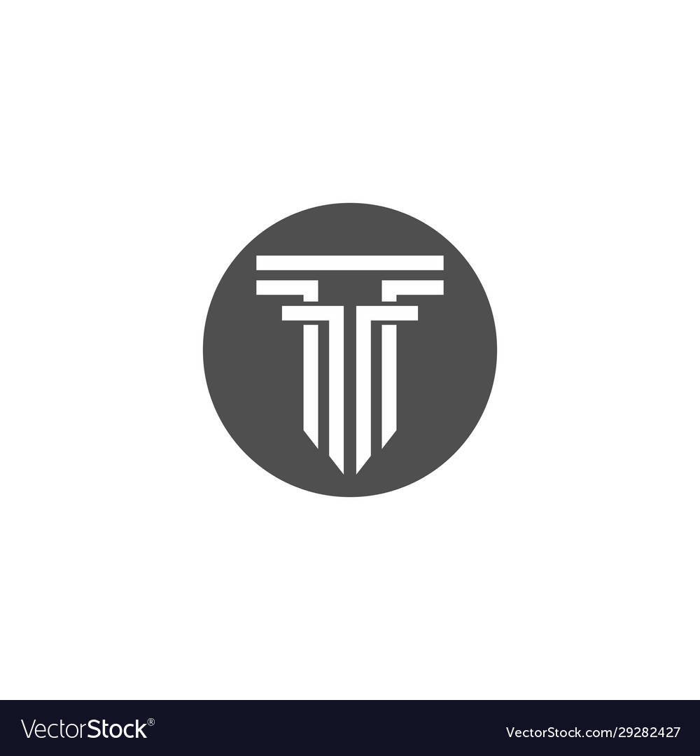 Column logo and symbol template Royalty Free Vector Image