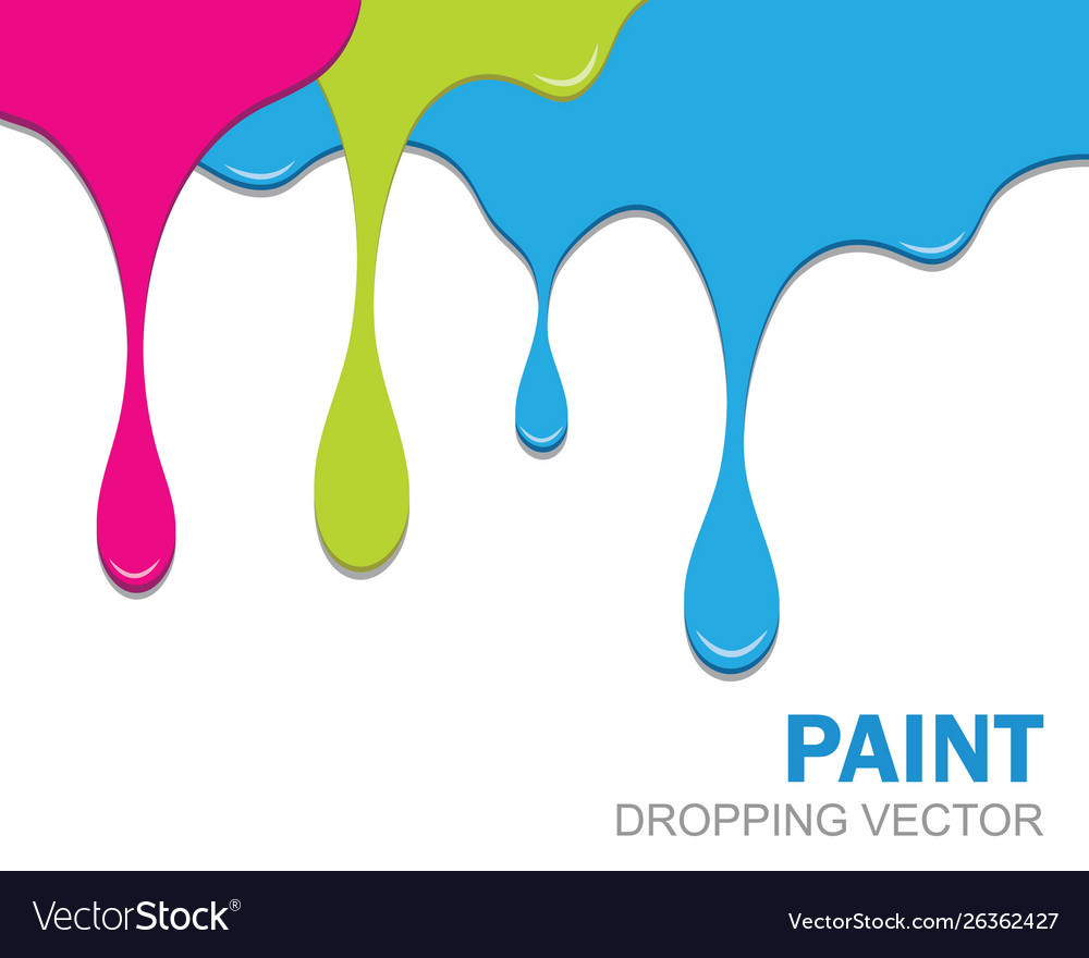 Dropping paint background Royalty Free Vector Image