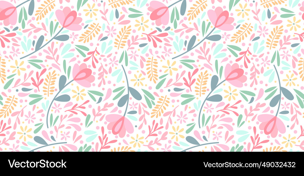 Cute ditsy floral pattern background Royalty Free Vector