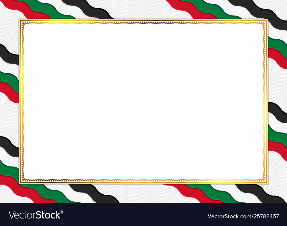 Border made with palestine national colors Vector Image