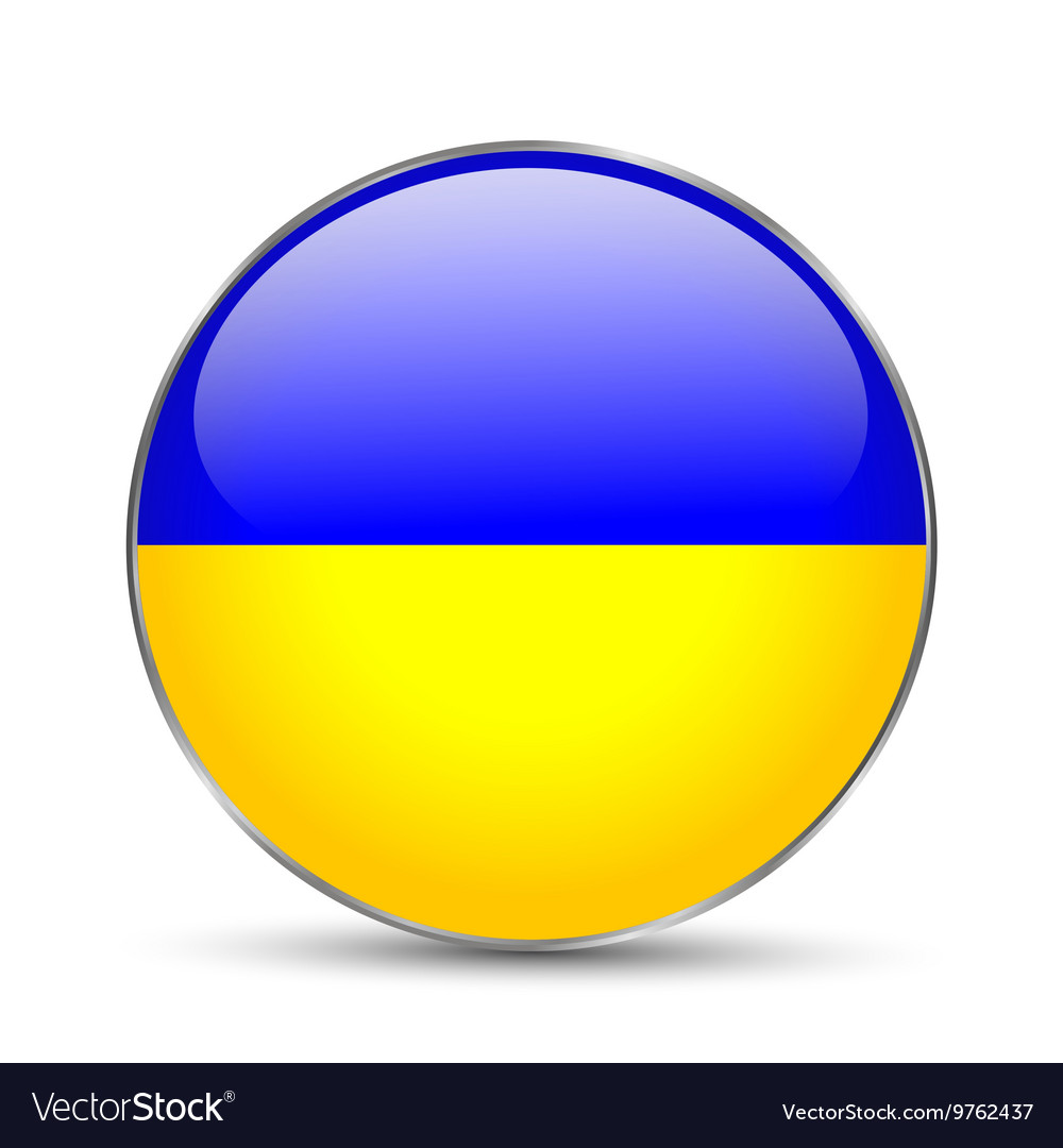 National flag of ukraine isolated Royalty Free Vector Image