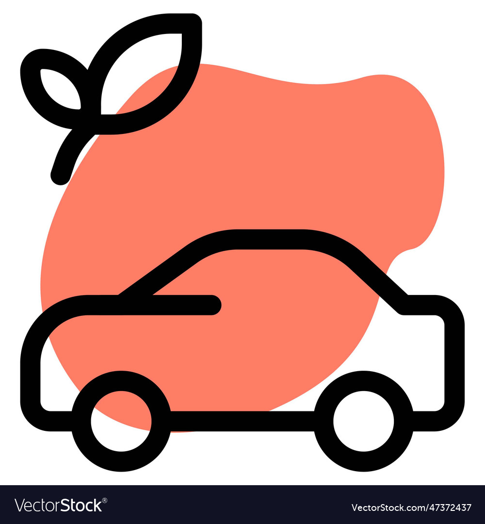 Nonpolluting vehicle ready to drive Royalty Free Vector