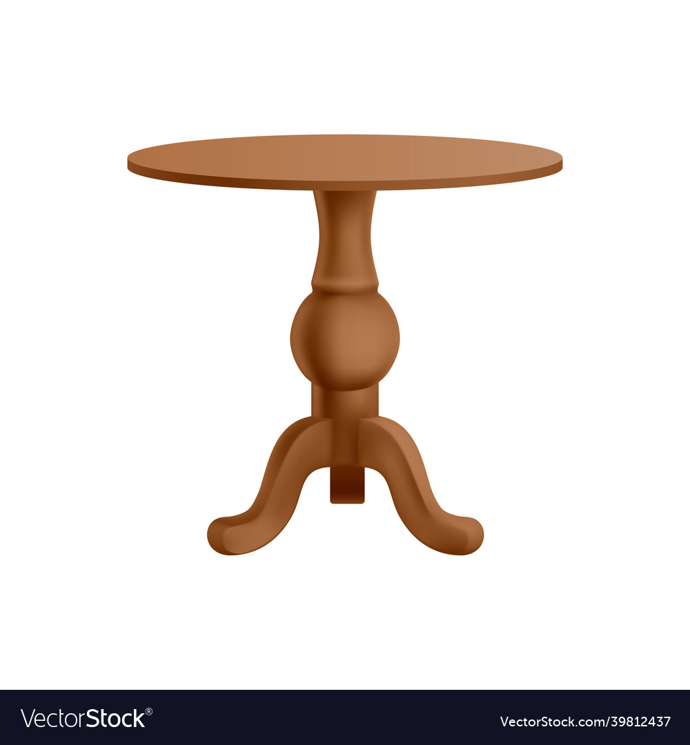 Realistic table Royalty Free Vector Image VectorStock