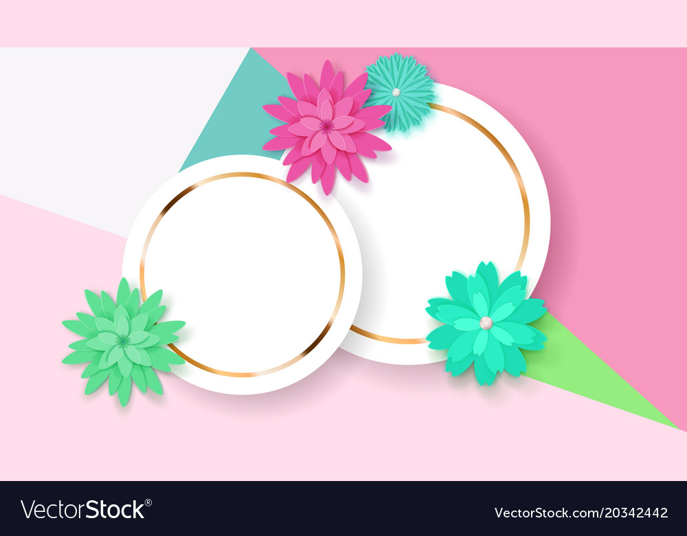 background with circle frames