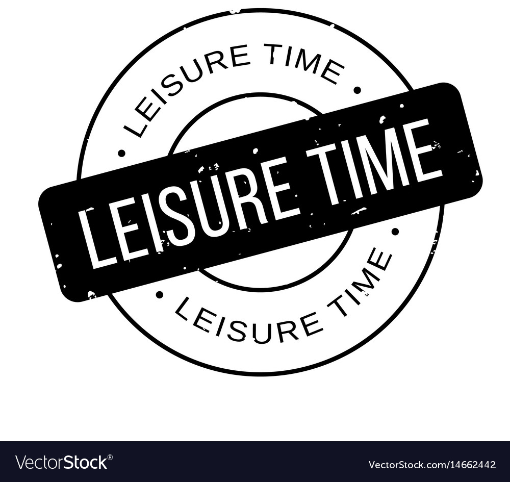 Leisure time rubber stamp