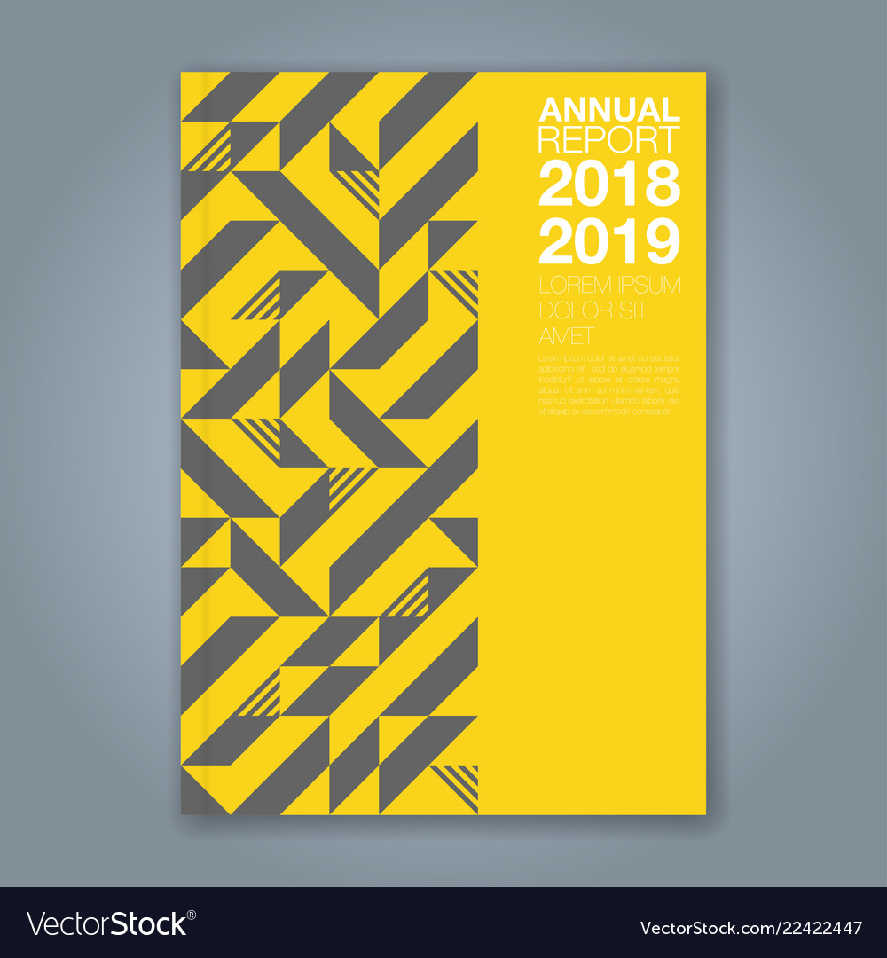 Cover annual report 1198 Royalty Free Vector Image