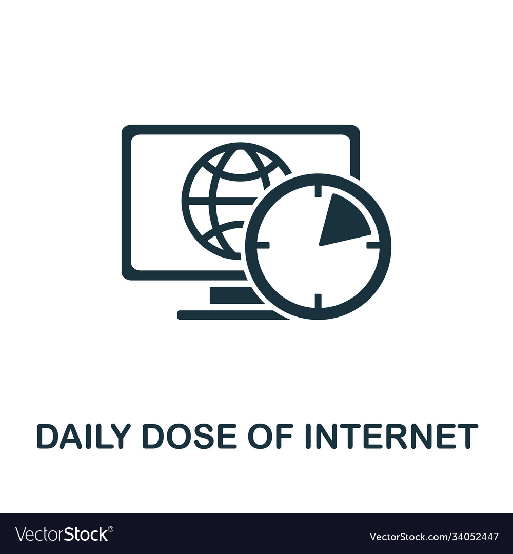 Daily dose internet icon from banned Royalty Free Vector