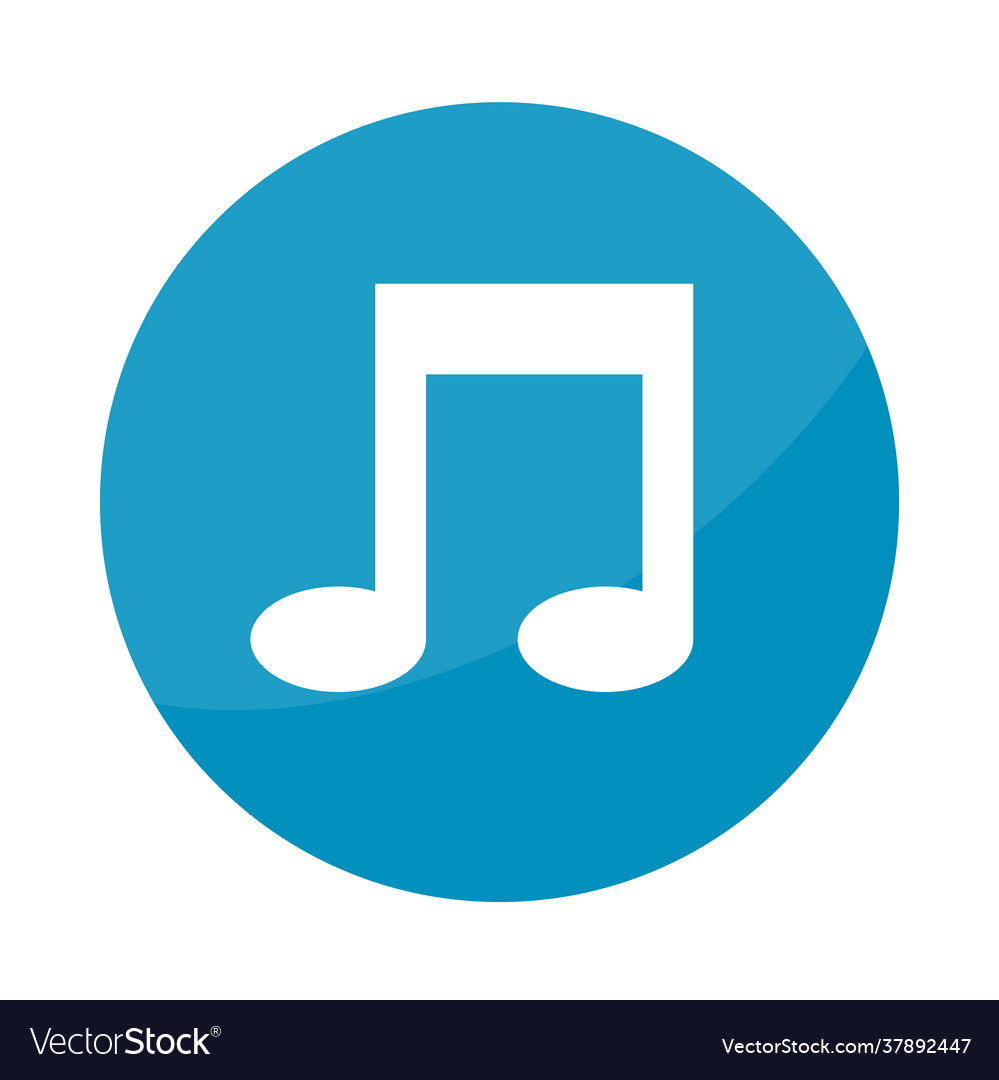 Music note icon Royalty Free Vector Image - VectorStock