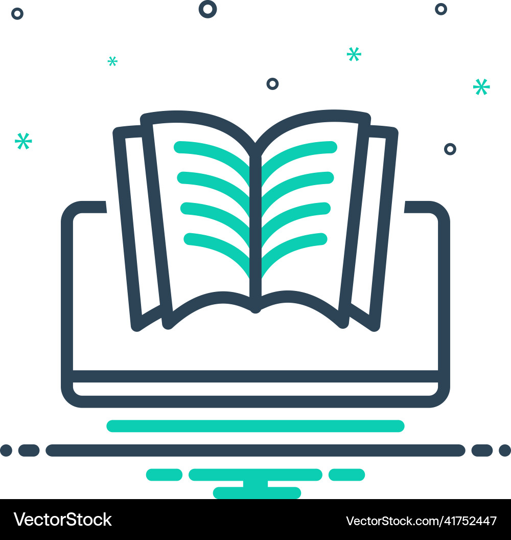 Reading online Royalty Free Vector Image - VectorStock