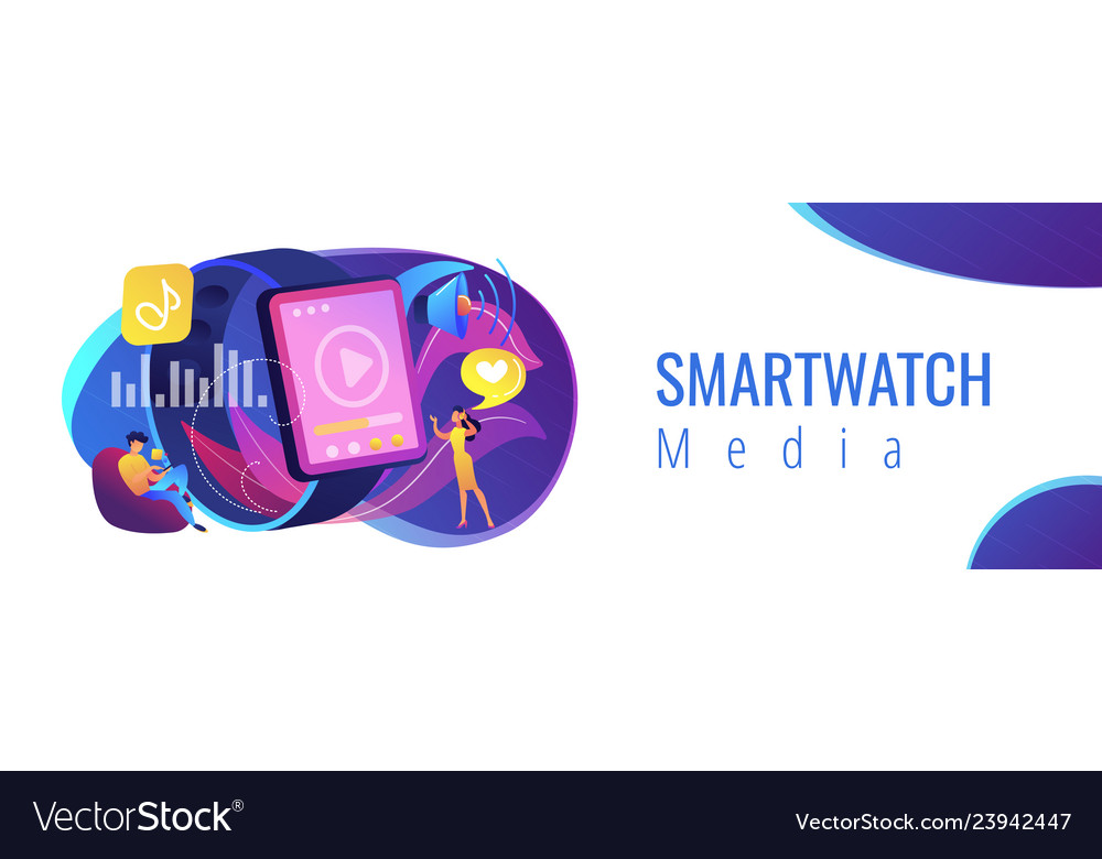 Smartwatch Player Konzept Banner Header